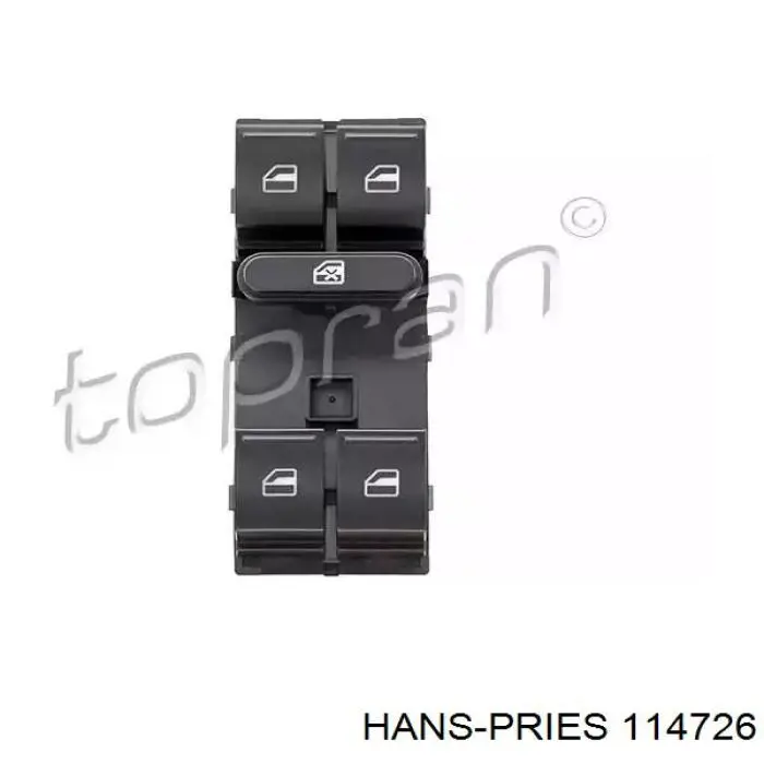 114726 Hans Pries (Topran) Unidad de control de elevalunas delantera izquierda