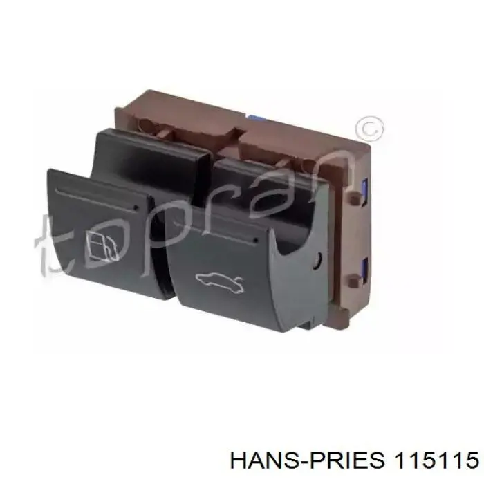 115115 Hans Pries (Topran) Botón de accionamiento del cierre de la tapa del maletero (puerta trasera 3/5)