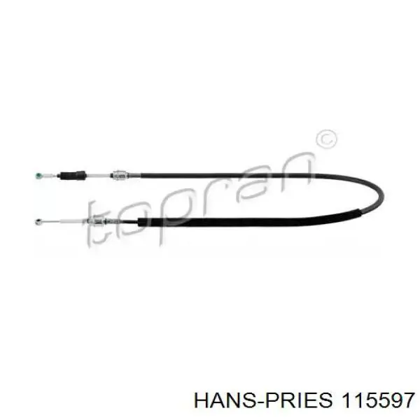 115597 Hans Pries (Topran) cable de accionamiento, caja de cambios, selectora