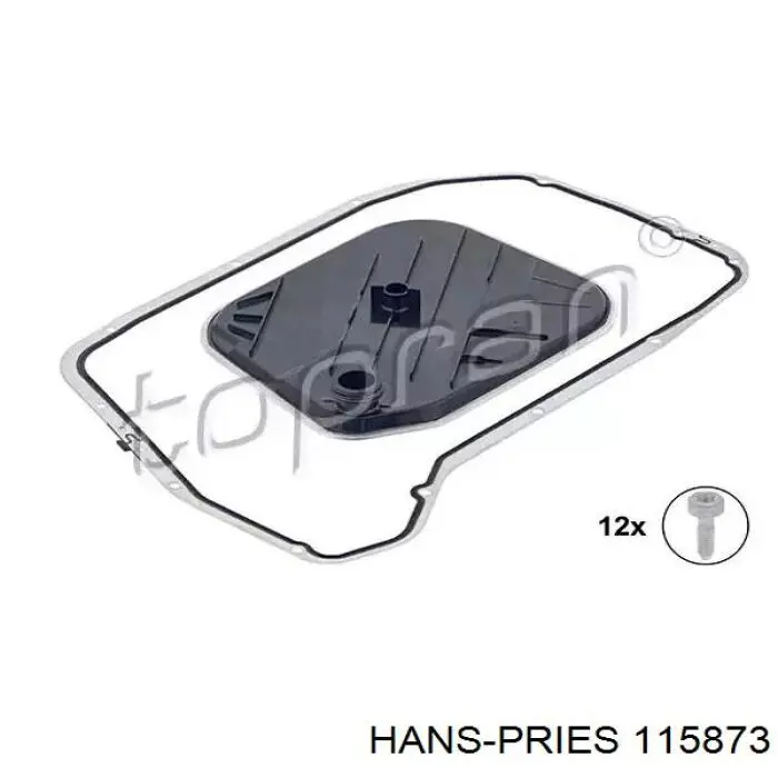 115873 Hans Pries (Topran) filtro hidráulico, transmisión automática