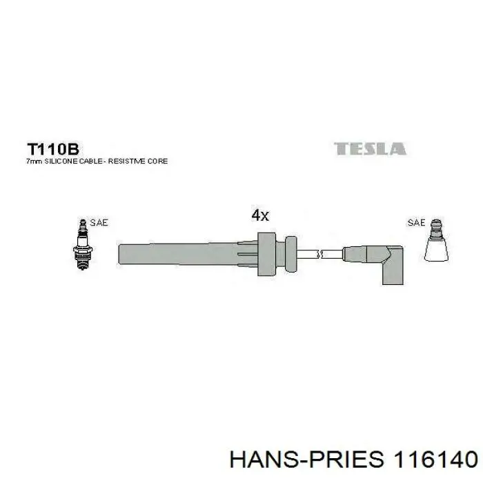 116140 Hans Pries (Topran) interruptor de faros para "torpedo"