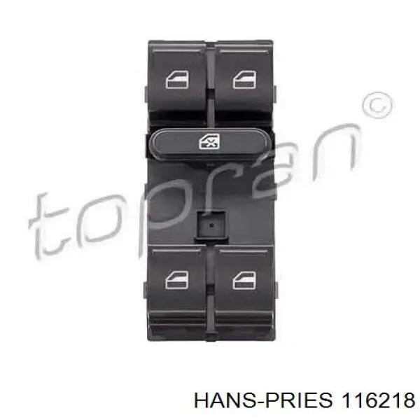 116218 Hans Pries (Topran) interruptor, luz de control del freno de mano
