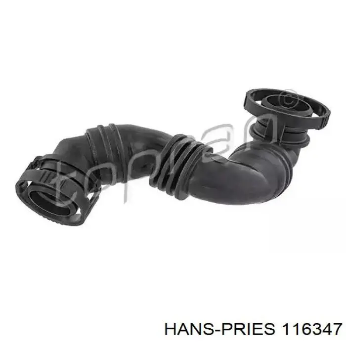 116347 Hans Pries (Topran) tubo de ventilacion del carter (separador de aceite)