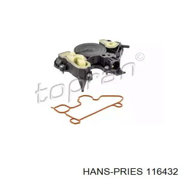 116432 Hans Pries (Topran) separador de aceite, aireación cárter aceite