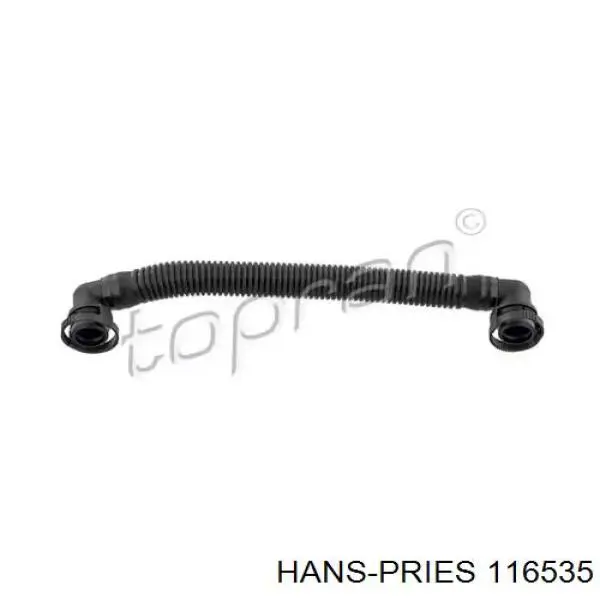 116535 Hans Pries (Topran) tubo de ventilacion del carter (separador de aceite)