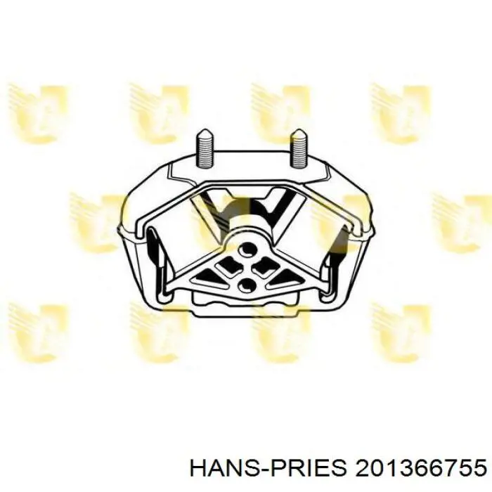 201 366 755 Hans Pries (Topran) soporte de motor trasero