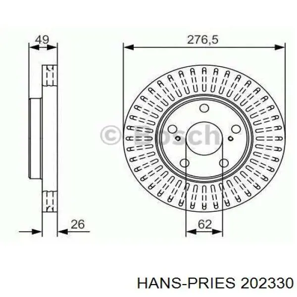 Junta de termostato Hans Pries (Topran) 202330 precio, desde 2,08 EUR