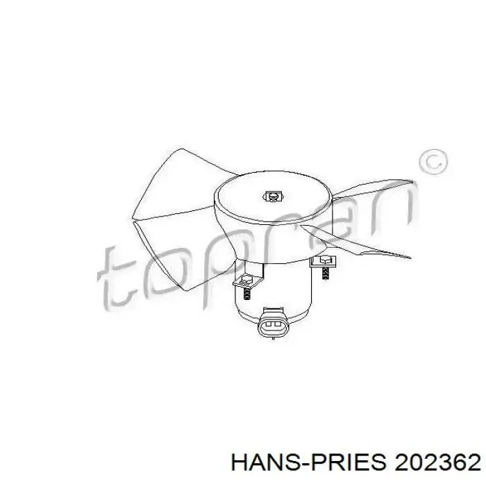 Comprar 202362 Hans Pries (Topran) Ventilador del motor