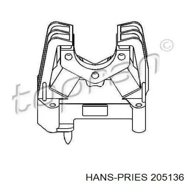 205136 Hans Pries (Topran) montaje de transmision (montaje de caja de cambios)