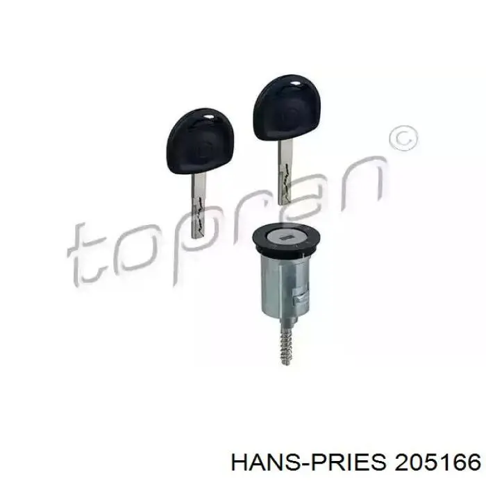 Cilindro de cierre, cerradura de encendido Hans Pries (Topran) 205166 precio, desde 14,37 EUR