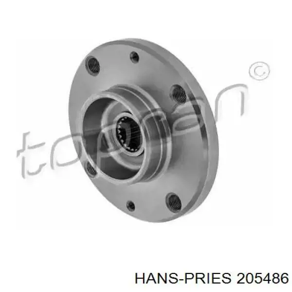 205486 Hans Pries (Topran) cubo de rueda trasero