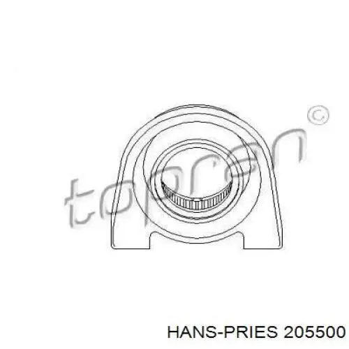 205500 Hans Pries (Topran) suspensión, árbol de transmisión