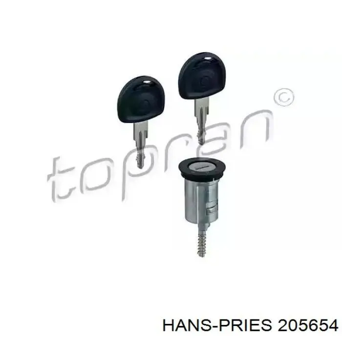 Cilindro de cierre, cerradura de encendido Hans Pries (Topran) 205654 precio, desde 13,04 EUR