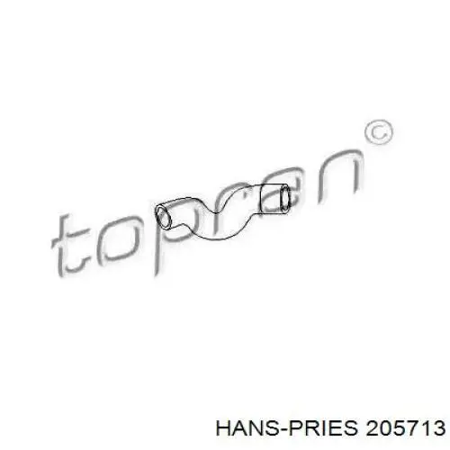 205713 Hans Pries (Topran) tubería de radiador arriba