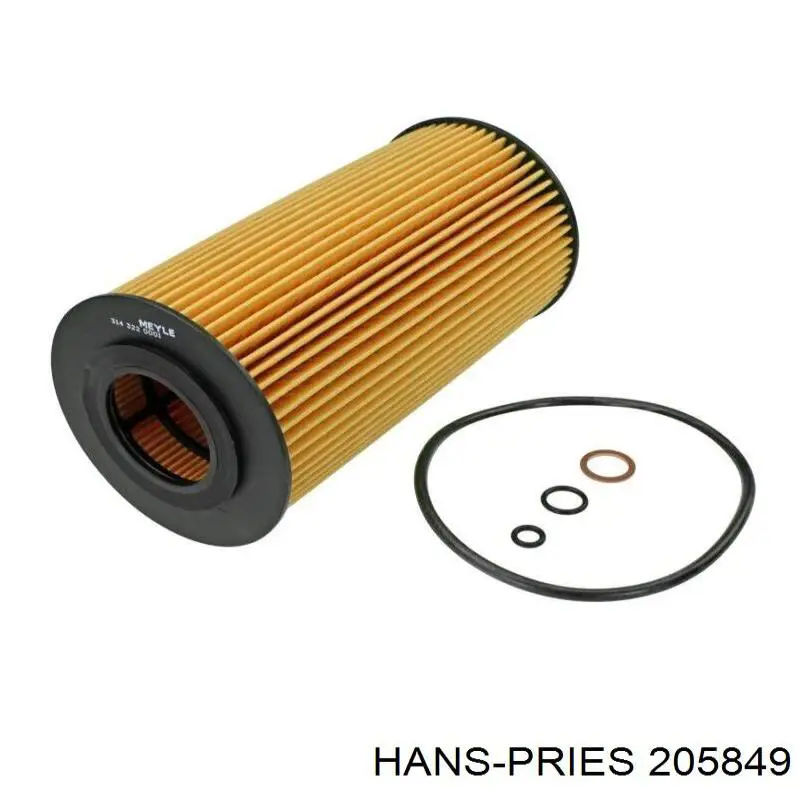 205849 Hans Pries (Topran) filtro de aceite