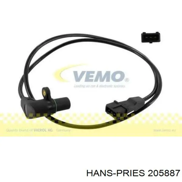 Sensor de cigüeñal 205887 Hans Pries (Topran)