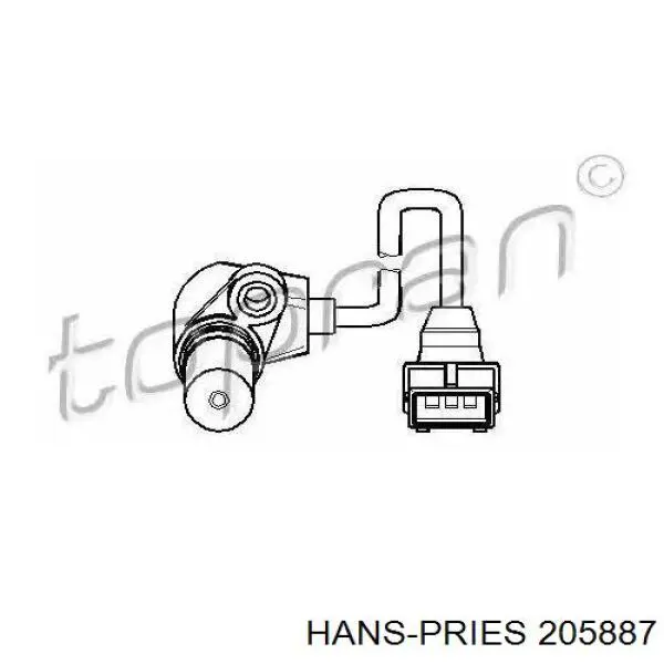 Generador de impulsos, cigüeñal  Hans Pries (Topran) 205887 precio, desde 24,84 EUR