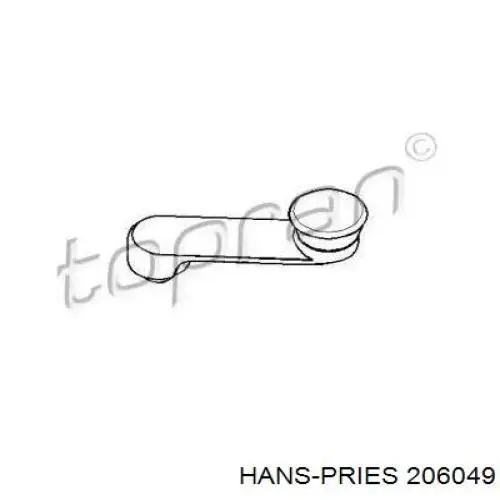 206049 Hans Pries (Topran) manivela elevalunas puerta delantera