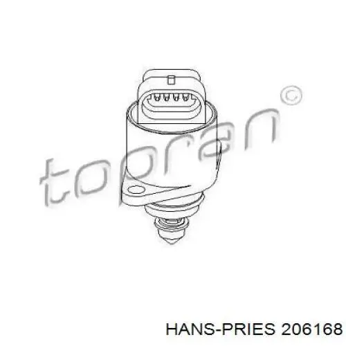 206168 Hans Pries (Topran) válvula de mando de ralentí