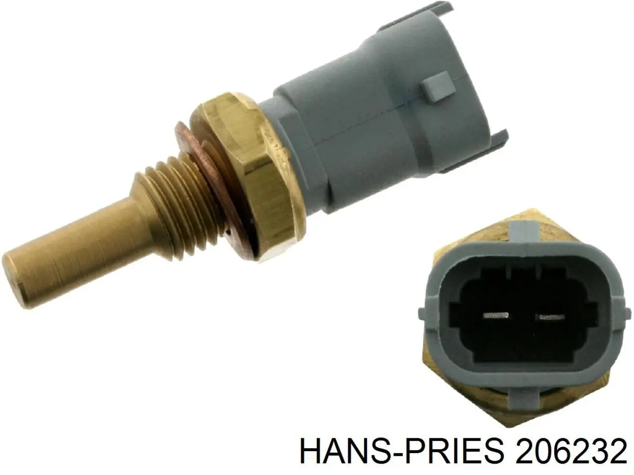 206232 Hans Pries (Topran) sensor de temperatura del refrigerante