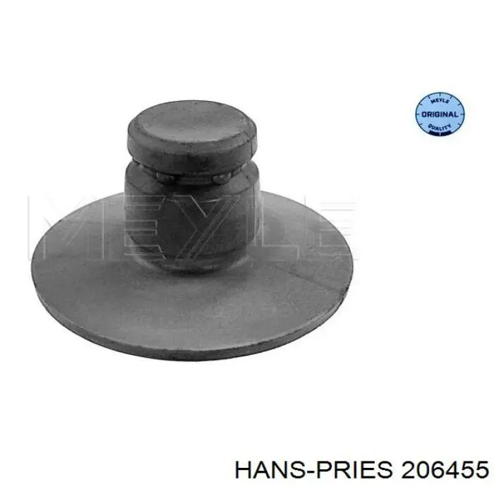 206455 Hans Pries (Topran) caja de muelle, eje trasero, arriba