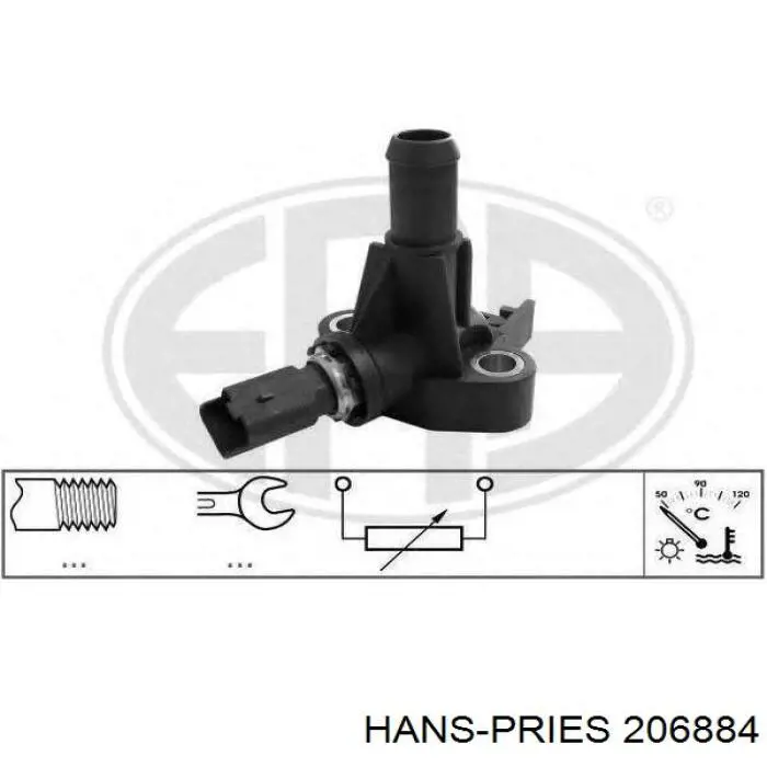 Sensor de temperatura del refrigerante Jeep RENEGADE BU, B1