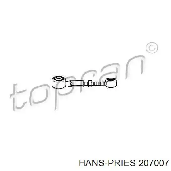 Comprar 207007 Hans Pries (Topran) Varilla de cambio de marchas