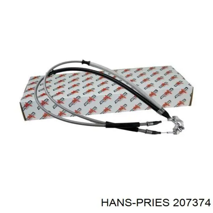 207 374 Hans Pries (Topran) cable de freno de mano trasero derecho/izquierdo