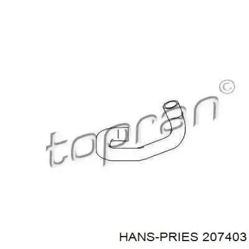 207403 Hans Pries (Topran) tubería de radiador arriba