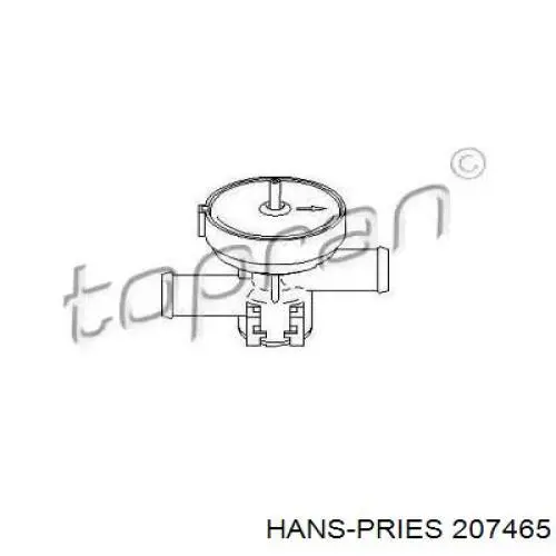 207465 Hans Pries (Topran) grifo de estufa (calentador)