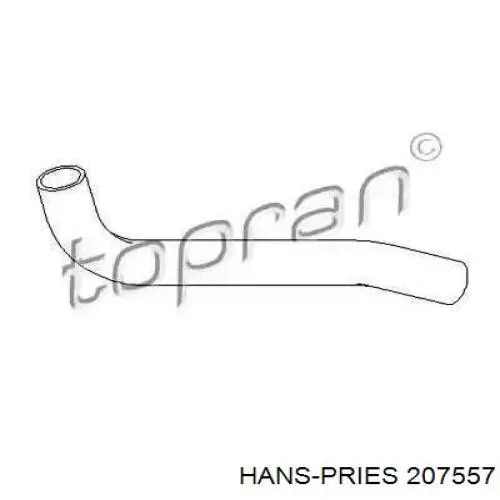 207 557 Hans Pries (Topran) tubo del tanque, al cuello de llenado