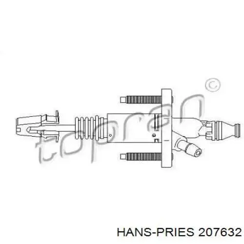 207632 Hans Pries (Topran) cilindro maestro de embrague