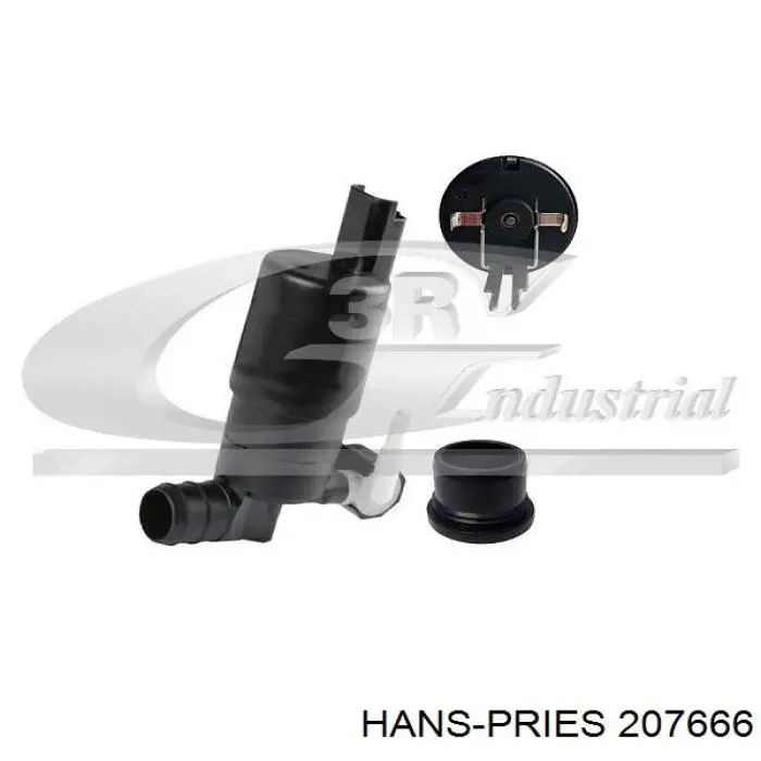207666 Hans Pries (Topran) Bomba de agua de lavado, lavado de parabrisas, delantera