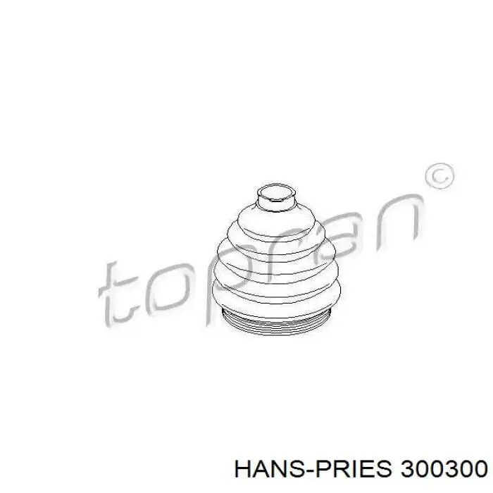 Comprar 300300 Hans Pries (Topran) Fuelle de palier delantero exterior