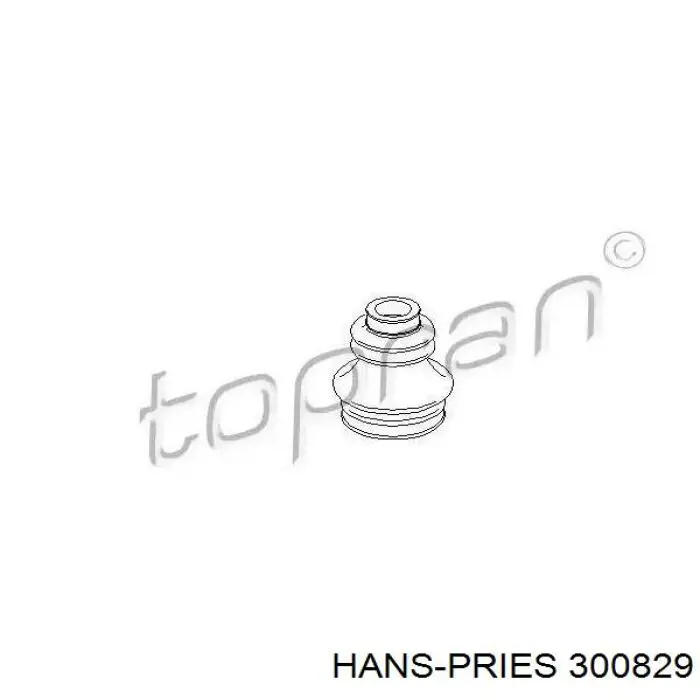 Comprar 300829 Hans Pries (Topran) Fuelle exterior del eje de transmisión trasero