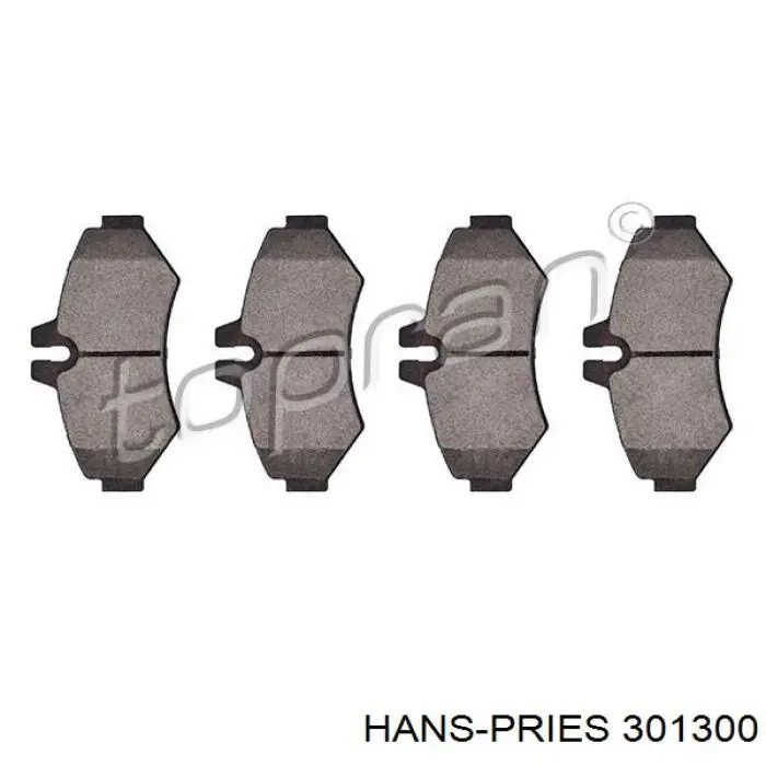 301300 Hans Pries (Topran) casquillo de barra estabilizadora delantera