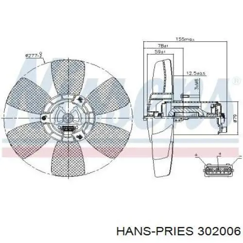 Embrague, ventilador de refrigeración Hans Pries (Topran) 302006 precio, desde 73,81 EUR