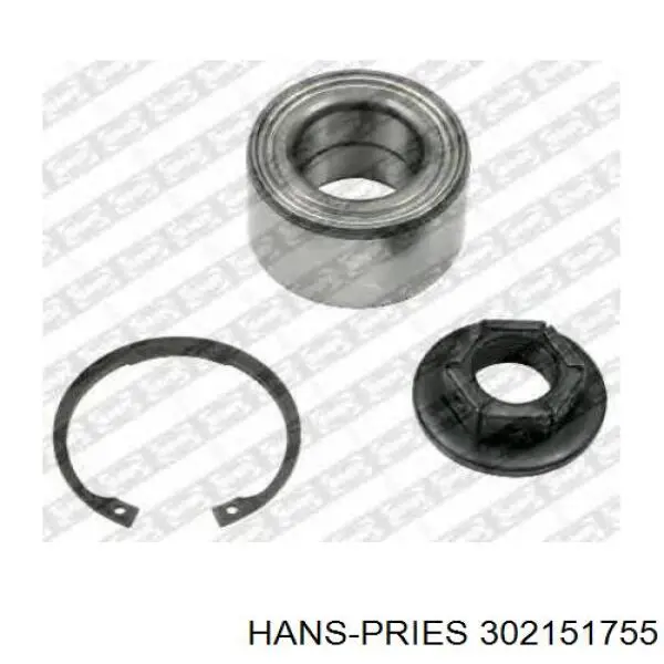 302 151 755 Hans Pries (Topran) cojinete de rueda trasero