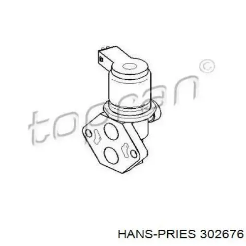 302676 Hans Pries (Topran) válvula de mando de ralentí, suministro de aire