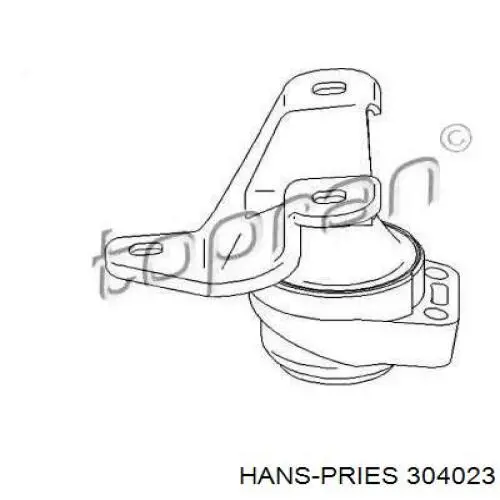 304 023 Hans Pries (Topran) soporte de motor derecho