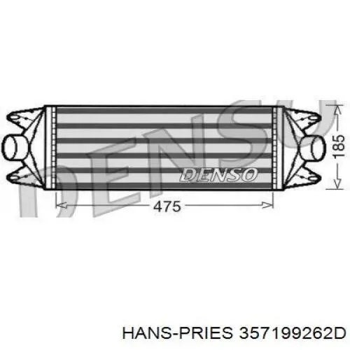 357199262D Hans Pries (Topran) soporte, motor, trasero, derecho