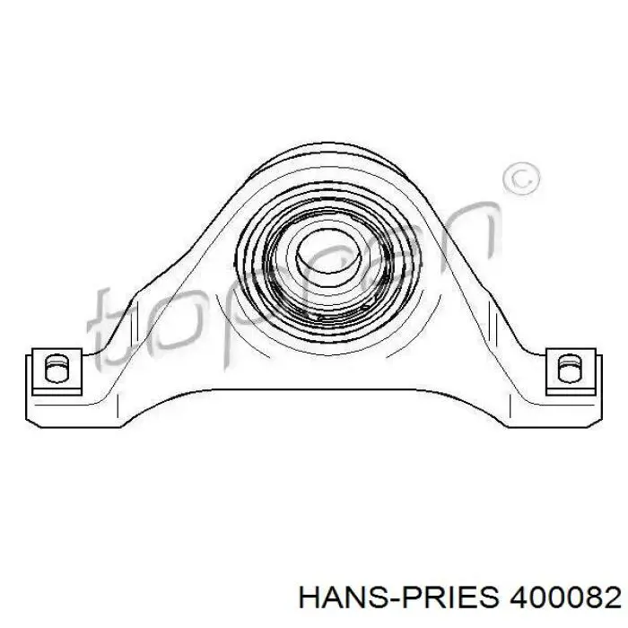 400082 Hans Pries (Topran) suspensión, árbol de transmisión