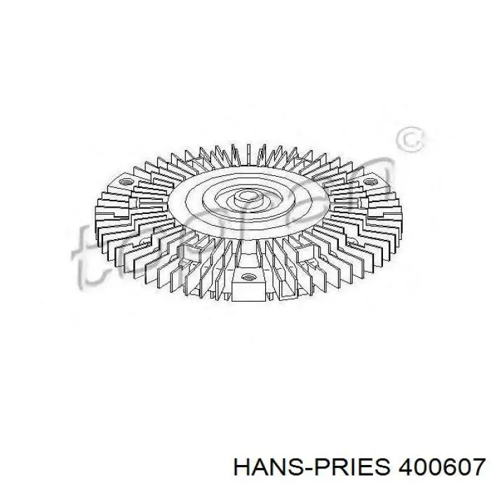 400607 Hans Pries (Topran) embrague, ventilador del radiador