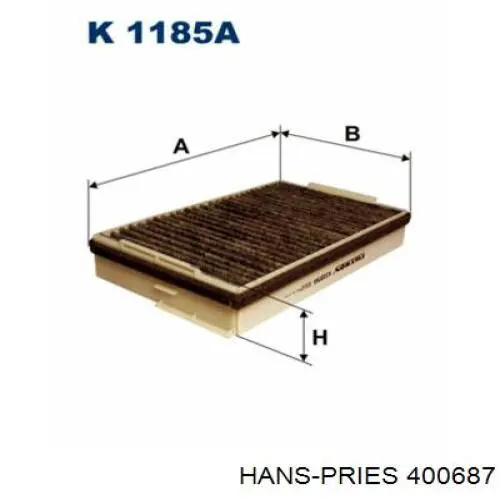 Tobera de inyector diésel Hans Pries (Topran) 400687 precio, desde 14,58 EUR