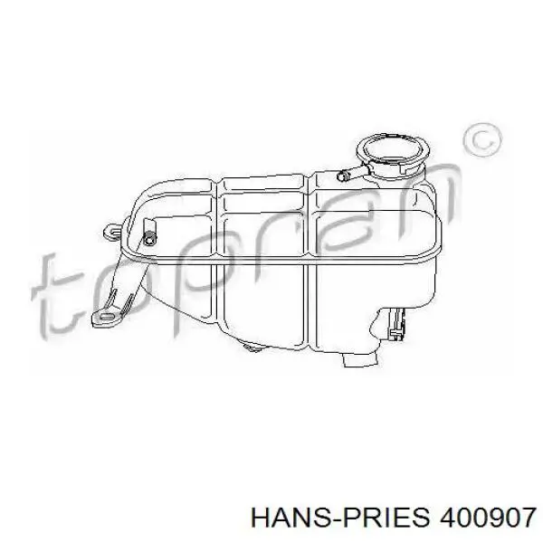 400907 Hans Pries (Topran) botella de refrigeración