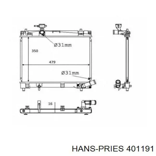Comprar 401191 Hans Pries (Topran) Ventilador del radiador