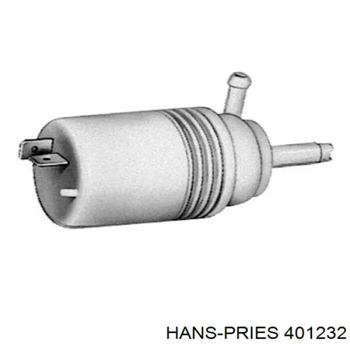 401232 Hans Pries (Topran) bomba de agua limpiaparabrisas, delantera