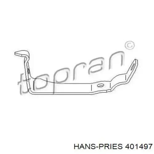 401497 Hans Pries (Topran) soporte del estabilizador delantero