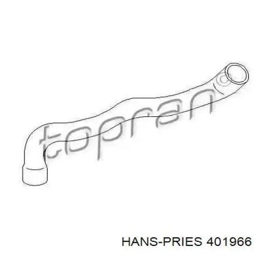 401 966 Hans Pries (Topran) tubería de radiador arriba