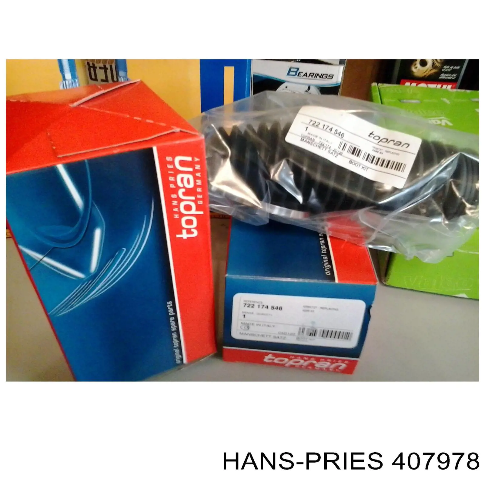 407 978 Hans Pries (Topran) motor del limpiaparabrisas del parabrisas